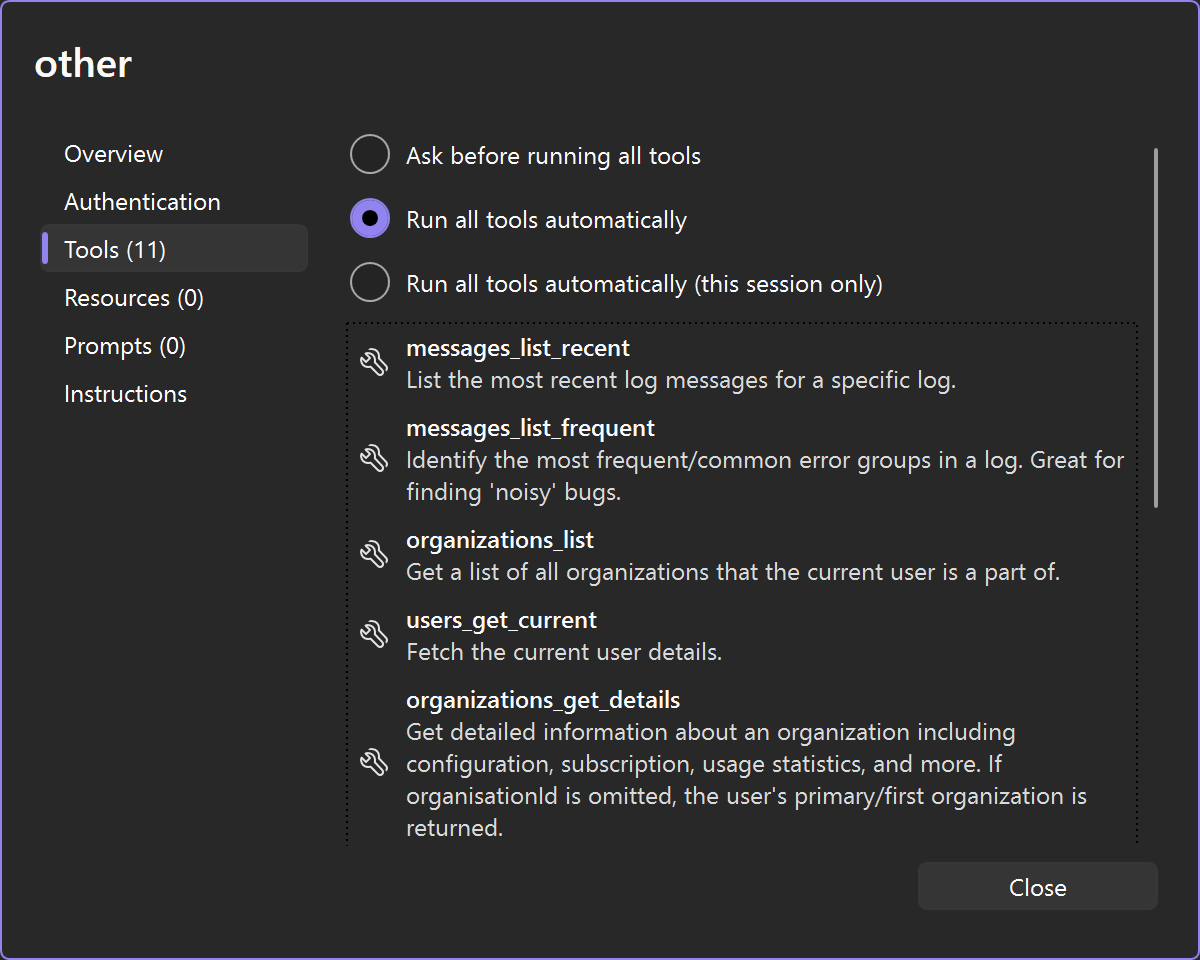 Run all tools automatically